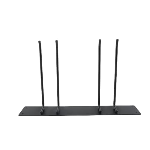 Colgador de Silla Plegable Resistente para Pared Organizador de Acero Negro 3