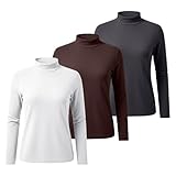 Parfait pour un usage quotidien, ou les fêtes, facile à assortir avec un jean ou une jupe. Parfait pour de nombreuses occasions. Ces hauts à manches longues pour femme fonctionnent parfaitement comme t-shirts à superposition, base ou pièces autonomes. Que ce soit pour les sorties décontractées, les jours ou la vie quotidienne, des styles comme le haut marron à manches longues pour femme et les hauts basiques à manches longues sans effort différents looks. Ils sont également adaptés comme hauts à manches longues pour les femmes en différentes saisons