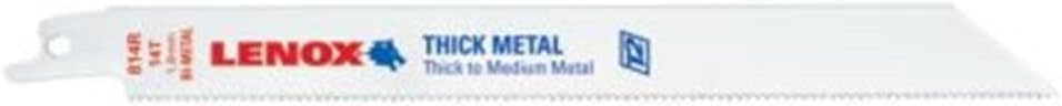 LENOX Tools Metal Cutting Reciprocating Saw Blade with Power Blast Technology, Bi-Metal, 8-inch, 18 TPI, 5/PK