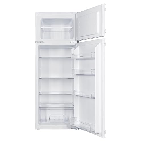 Amica Einbau-Kühlschrank mit Gefrierfach oben, Doppeltür, 145 cm Nische, Schlepptür-Technik, elektronische Steuerung, Inverter-Motor, LED-Beleuchtung