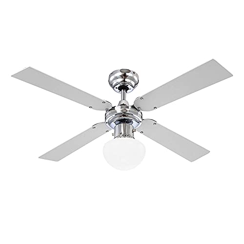 Ventilateur de plafond avec lumière pour chambre contre la chaleur nocturne LED