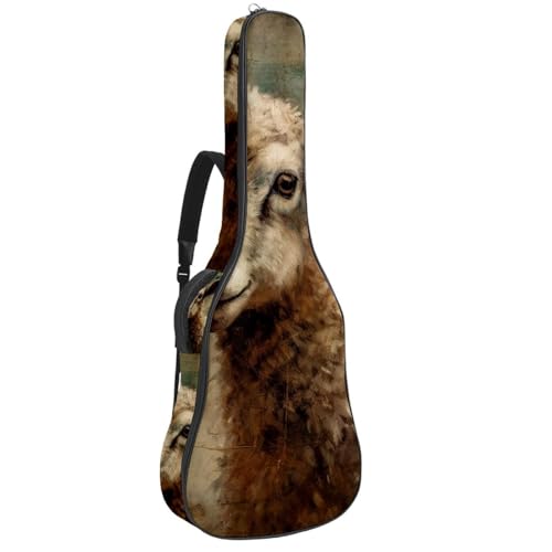 Sac pour guitare acoustique au style mouton vintage idéal pour vos concerts