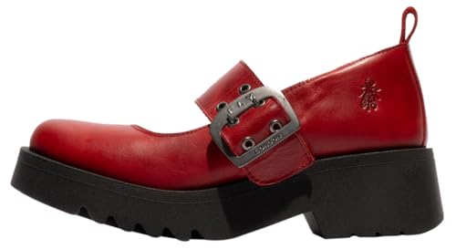 Fly London Damen Moch126flyMary Jane Flat, rot, 5 UK