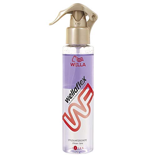 Wella Flex Style and - Spray de protección contra el calor, 6 unidades (6 x 150 ml)
