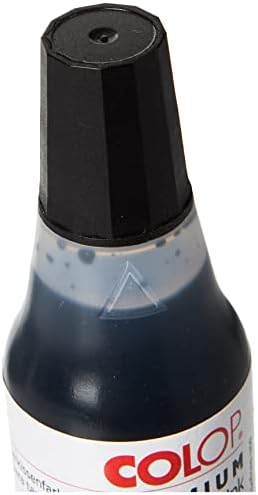 COLOP 801 Stamp Pad Ink - Black - 25ml | 109732 | High Quality Water-Based Stamp Pad Refill Ink