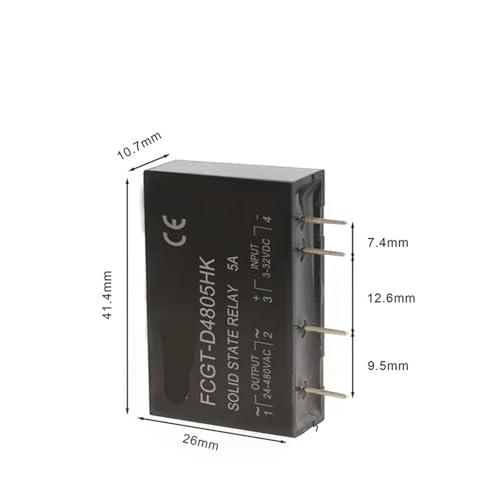 Relais statique 5A D4805HK évite usure mécanique montage PCB 5V DC