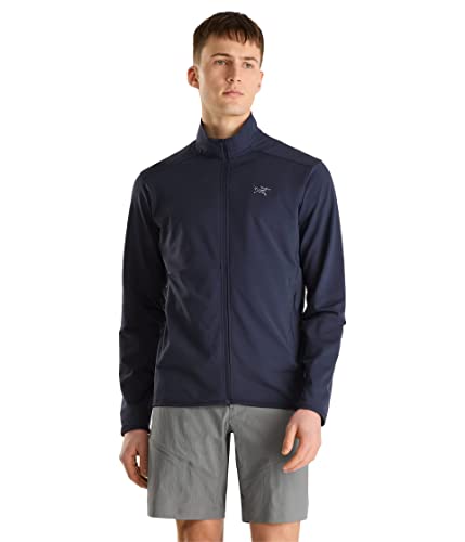 Arc'teryx Kyanite Lightweight Jacket Men's | Light Comfortable Performance Stretch Fleece Jacket | Black Sapphire, X-Small