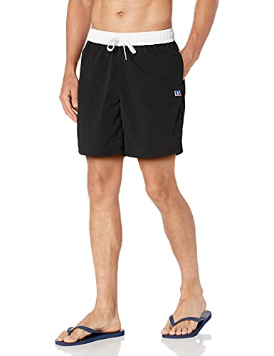 Russell athletic heritage men's swim boardshorts, black…
