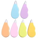 INOOMP Lot de 6 Rubans Correcteurs Portables Gomme à Ruban Adhésif Format Compact pour Correction Rapide Fournitures Scolaires Esthétiques pour Étudiants et Rentrée Scolaire
