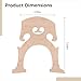 1/8 Size Cello Maple Bridge, Precision Handcrafted Accessory For Superior Sound, Optimized For Maximum Resonance