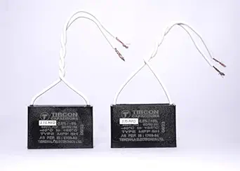 M&M HARIS 3.15 MFD 440V Tibcon Capacitor for Ceiling Fan to Increase Speed (Pack of 2)