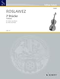  7 Pieces: First edition by Marina Lobanova. violin and piano.