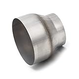 A-KARCK Exhaust Adapter Connector 3.5' OD to 5' OD, Exhaust Pipe Reducer 4' Overall Length 304 Stainless Steel