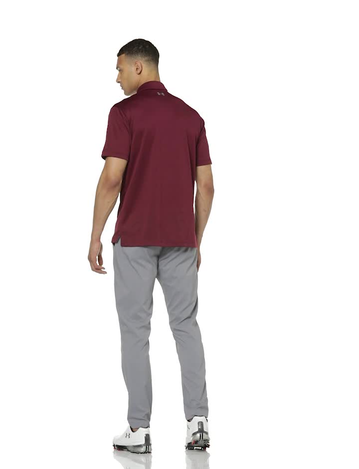 Under Armour Men's Tech Golf Polo , Maroon (609)/Graphite , XX