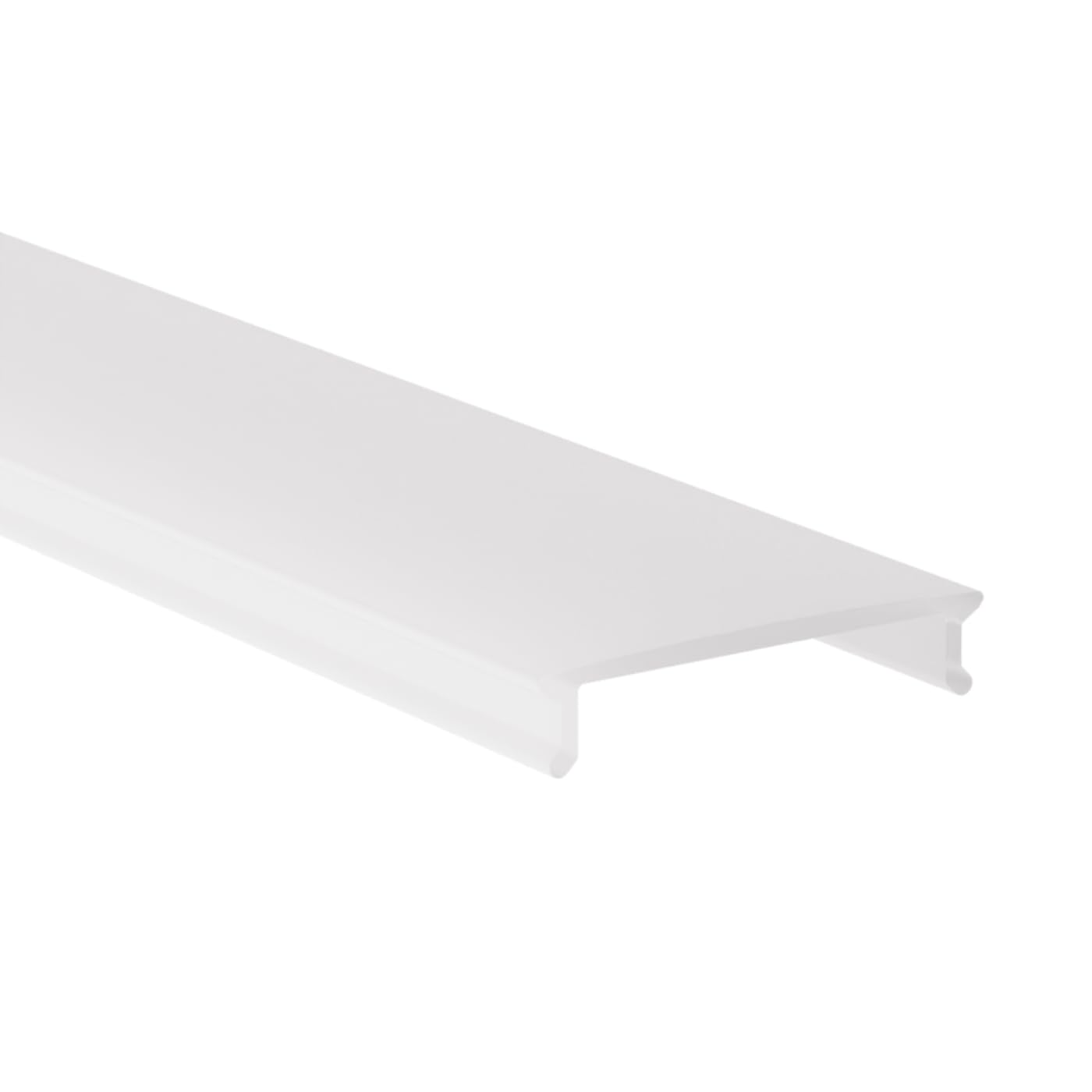Weißes LED Aluminiumprofil - Aufputzprofil 200 cm | Opale Abdeckung + Zubehör | für bis zu 20 mm LED-Streifen | kompatibel mit Philips Hue | 2m | Bille