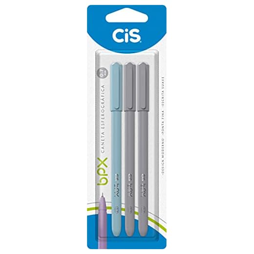 Caneta BPX Esferografica 0,7mm, CIS, Blister C/3 Unidades 1 Azul, 2 Pretas