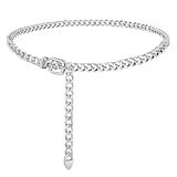 Ceinture Épaisse en Métal:Cette ceinture femme élégante et flexible se plie facilement pour le voyage ou le rangement.Choisissez entre dorée ou argenté pour accompagner vos tenues tendances tout au long des saisons et des styles.Une ceinture tendance pour femme qui allie audace et praticité.