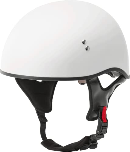 GMAX HH-65 Naked Motorcycle Half Helmet White Medium