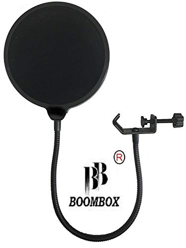 BOOMBOX - �X�^�W�I�}�C�N�}�C�N �E�B���h�X�N���[�� �|�b�v�t�B���^�[/�X�C�x���}�E���g�A360�t���L�V�u���O�[�X�l�b�N�z���_�[