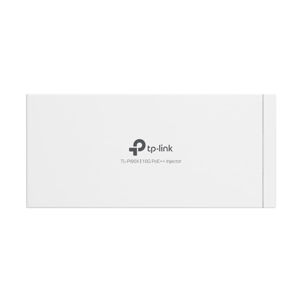 TP-Link TL-PI90X 802.3 bt/at/af 10G PoE Injector | Non-PoE to PoE Adapter | Supplies up to 90W (PoE++) | Plug & Play | Desktop/Wall-Mount | Distance Up to 328 ft. | UL Certified