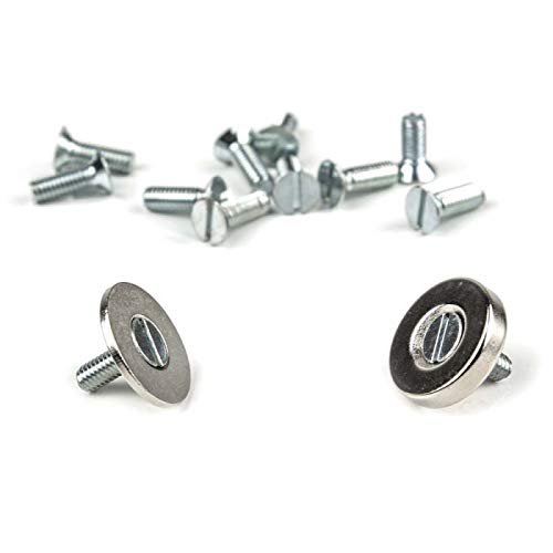 Kit de fijación magnética para pesca, 10 imanes de neodimio con sus tornillos avellanados, diámetro 18mm - Image 2