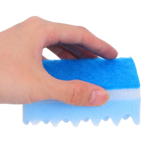 Image of LALAFINA 10pcs High-Density Small Wave Sponges Kitchen Sponges Non-Scratch Dish Scrubbing Pads for Kitchen Bathroom Car, Random Colors
