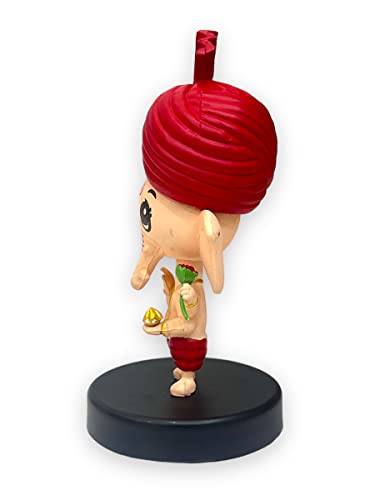 Image of AUGEN Ganesh God Action Figure Limited Edition Bobblehead for Car Dashboard, Office Desk & Study Table (Pack of 1)