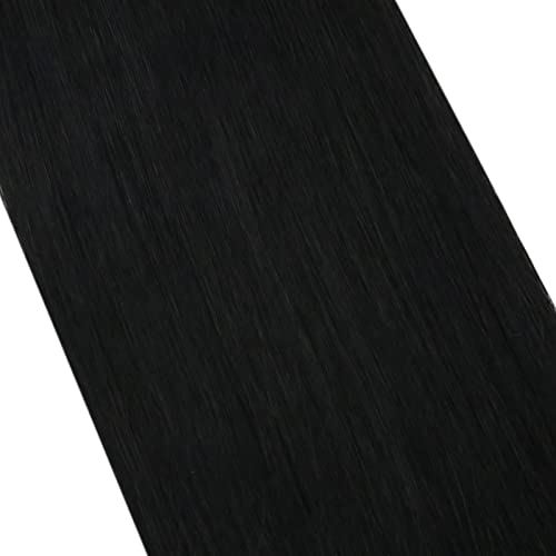 Moresoo Tape In Hair Extensions Black Hair Extensions Tape In Human Hair Seamless Tape In Human Hair Extensions Jet Black Tape In Extensions Real Human Hair 22 Inch #1 40Pcs 100G #TOP7