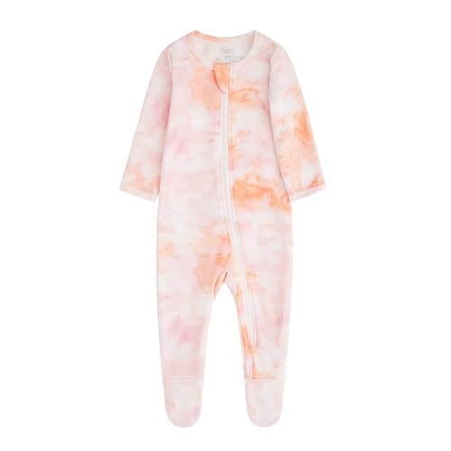 Image of O2 BABY Baby Boys Girls Organic Cotton Zip-Front Sleeper Pajamas, Footed Sleep 'n Play