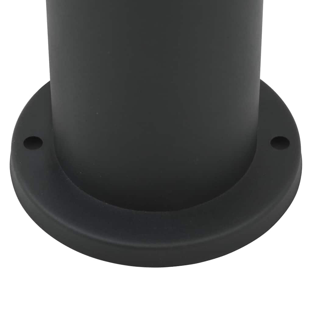 Set di 3 lampade a colonna con sensore e presa, 50 cm, in acciaio inox, IP44, per terrazza, giardino, con sensore di movimento e diffusore, moderna lampada a LED per soggiorno, camera da
