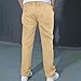 Boys School Uniform Pant Formal Flat Front Suit Trousers Fashion Straight Front Button Casual Dress Pants with Pockets Khaki