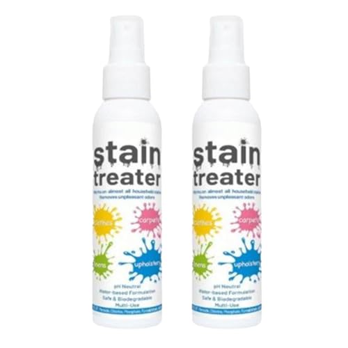 Stain Treater Spray, 2X120ML Spray Quitamanchas Ropa, Multifuncional Portátil Quitamancha Sprays Para Ropa, Elimina Fácilmente Las Manchas Difíciles Grasa Aceites Ropas Quitamanchas Portatil Sprays