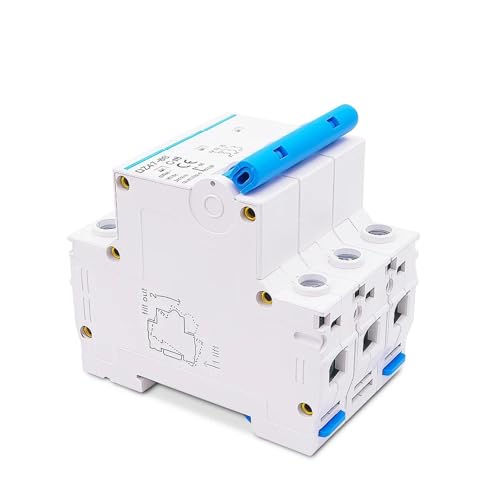 Disjoncteur triphasé 380V interrupteur de protection rail DIN 40A
