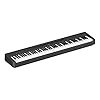 Yamaha 88-Key Digital Piano with Weighted Keys, Compact Design, Bluetooth, Keyboard, Music Rest, Sustain Foot Switch, and Built-in Speakers for Home Practice or Travel P145BT