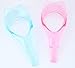2 Pcs 3 in 1 Mascara Applicator Plastic Makeup Eyelash Tool Upper Lower Eye Lash Mascara Guard Applicator Guide with Eyelash Comb for Women (1 Blue + 1 Pink)