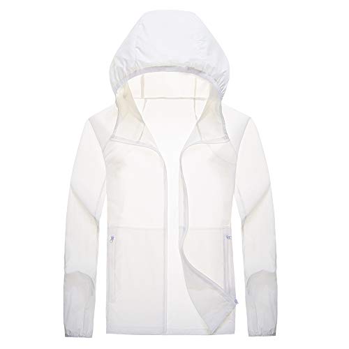 Hibcotuo Roupa de proteção solar feminina à prova de UV, secagem rápida, fina, respirável, leve, à p