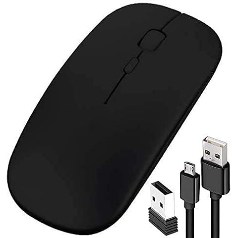 Wireless Mouse Rechargeable Slim USB Quiet Click Mice for Laptop PC Computer Mac Macbook Pro Cover