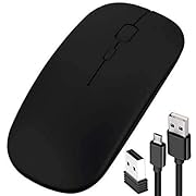 Wireless Mouse Rechargeable Slim USB Quiet Click Mice for Laptop PC Computer Mac Macbook Pro