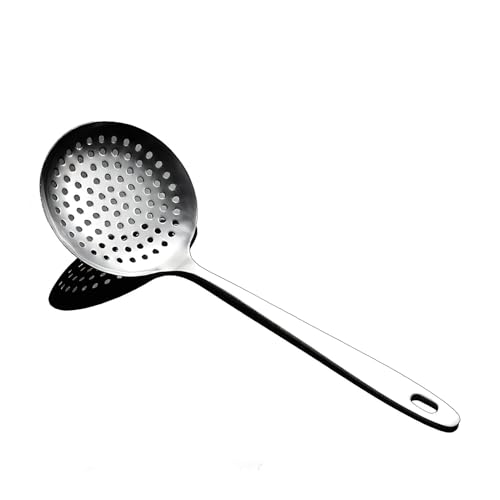 Abseihlöffel aus Edelstahl – Schaumlöffel Edelstahl Ideal für Knödel, Maultaschen & Pasta, spülmaschinengeeignet - Von LokoBatii