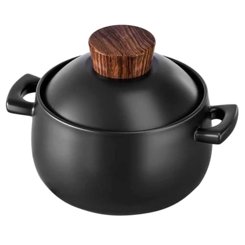 Olla de cerámica for estofado, cazuela, cazuela con tapa, cazuela for restaurantes Olla de barro for cocinar Cazuela de cerámica for el hogar Ollas de cerámica Cacerola de cerámica Olla de cerámica Ol