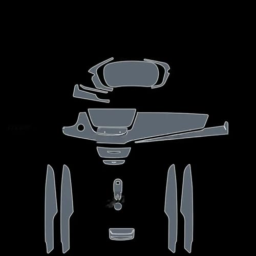 Film de protection panneau piano Cadillac XT6 2020-2023 TPU transparent