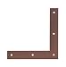 Produktbild Alberts 300951 DURAVIS® Eckwinkel | rostbraun duplexbeschichtet | Größe 120 x 120 x 20 mm