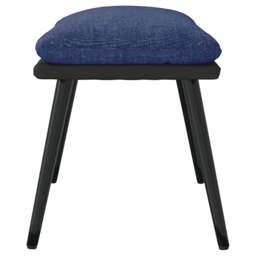 Tabouret bas moderne bleu et résistant jusqu'à 110 kg