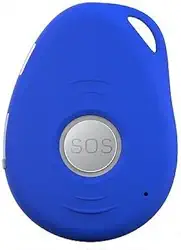 SkyAngel911FD – Celular móvel – Sem taxa mensal – Voz 911-2-Way – Alerta à prova d'água – Detecção automática de quedas, Azul