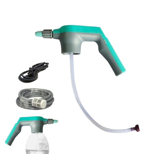 Pulverizador Eléctrico de Agua - Boquilla de Pulverización de Mano Recargable de 2000mA - Difusor Eléctrico Ajustable | para Jardín Hogar Interior Exterior Coche Garaje Césped