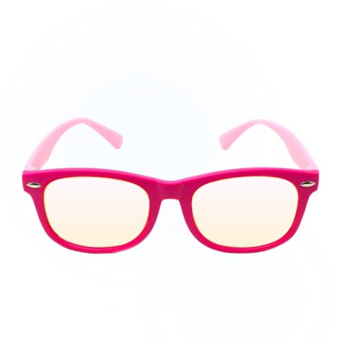 Image of DefenderShield Blue Light Blocking Glasses Kid Series for Computer, Mobile, Gaming, Sleep-Purple - Anti Eye Strain, Headache