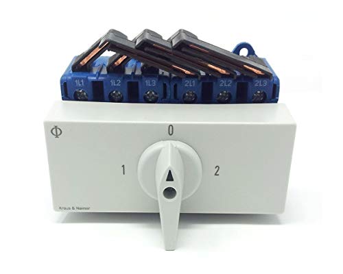 Kraus & Naimer KG64B K900 VE2 omschakelaar met 0-positie 3-polig 90° 45mm snelbevestiging lastschakelaar