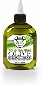 Ethereal Nature 99% Natural Hair Oil Blend Olive, Clear, 7.10 Fl Oz