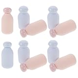 SEWACC Botellas de Viaje Exprimibles para Gel de Ducha y Champú 100 Ml Set 10 Piezas 5 Rosa y 5 Azul Plástico PE Suave Tapa Abatible a Prueba de Fugas Dispensadores Rellenable para