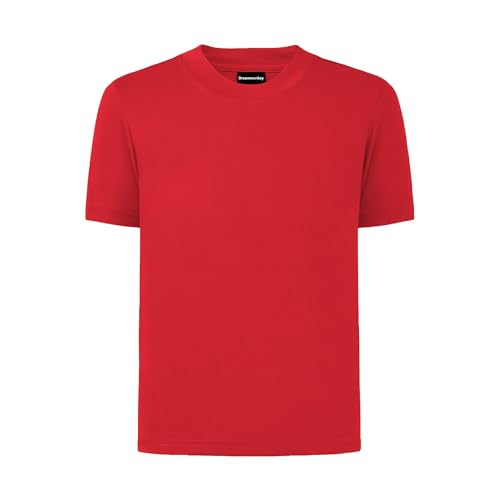 El Mejor Listado de Playera Roja Niño favoritos de las personas. 41 Dreammonkey - playera de neón de 4T a jóvenes para niños con protección UPF 50+ de ajuste seco para niños y niñas, Rojo -, 8 Años